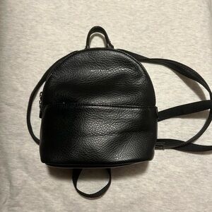 MATT & NAT July Mini Backpack — Black, Vegan Leather, Like New